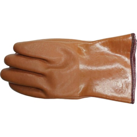 Gloves Pvc Dbl Dipped Brown Xl